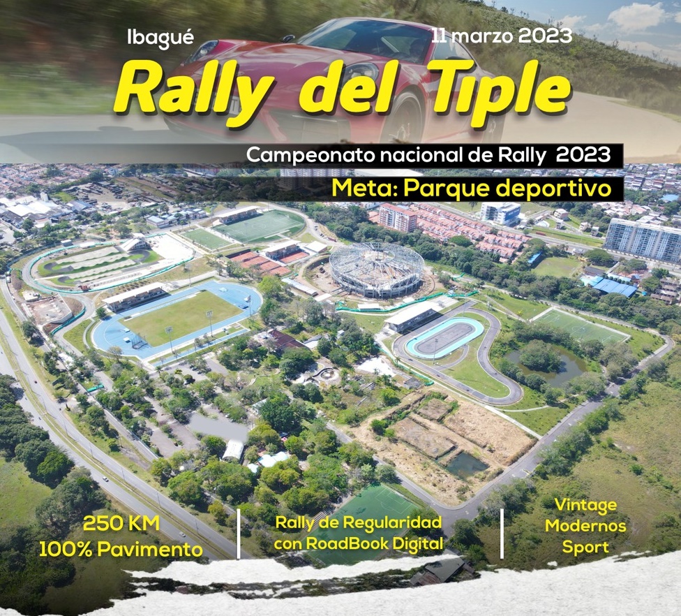 Ibagué tendrá   válida del campeonato nacional de Rally 2023