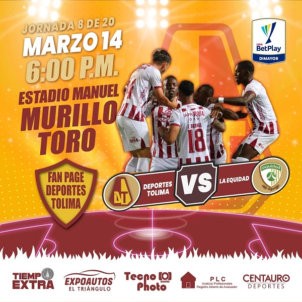 Deportes Tolima vs La Equidad: la jornada 8 de la Liga Colombiana el 14 de marzo de 2023