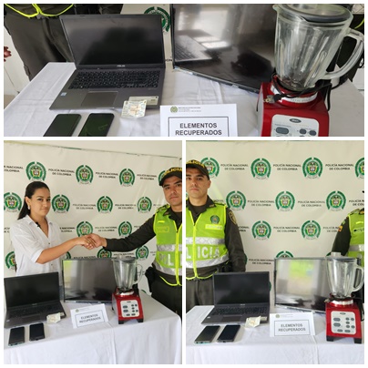 La policía recupera elementos robados por más de 10 millones de pesos