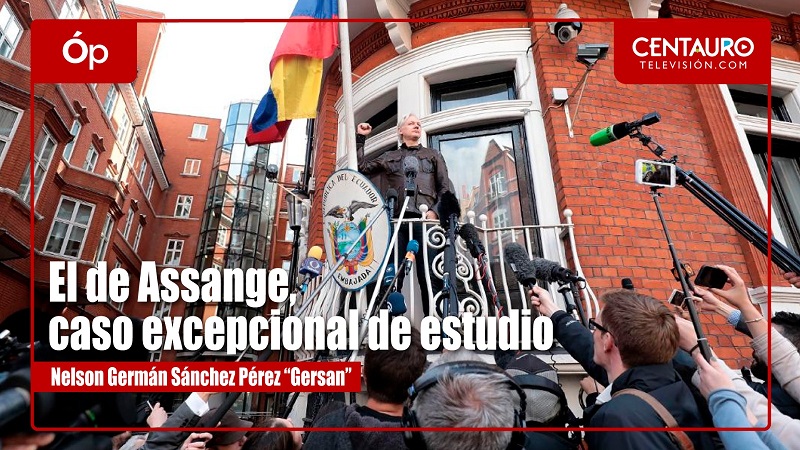 El de Assange, caso excepcional de estudio  