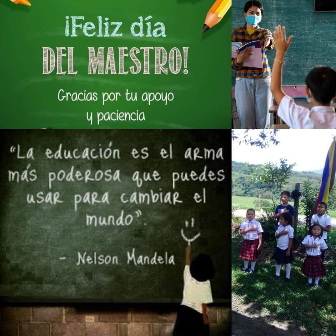 El 15 de mayo es el Día  del Maestro o Educador.