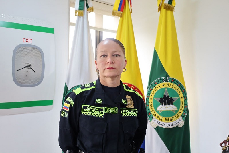Una mujer asume el mando en la Policía Metropolitana en Ibagué
