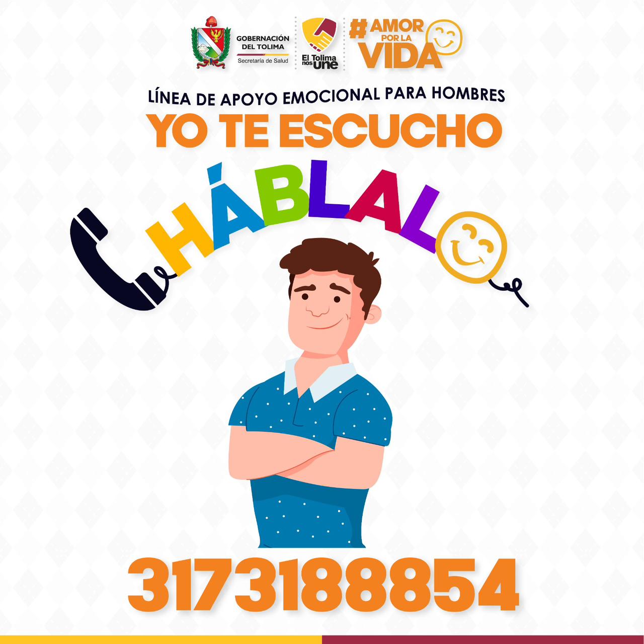 “Háblalo”: La línea de apoyo emocional para hombres en el Tolima