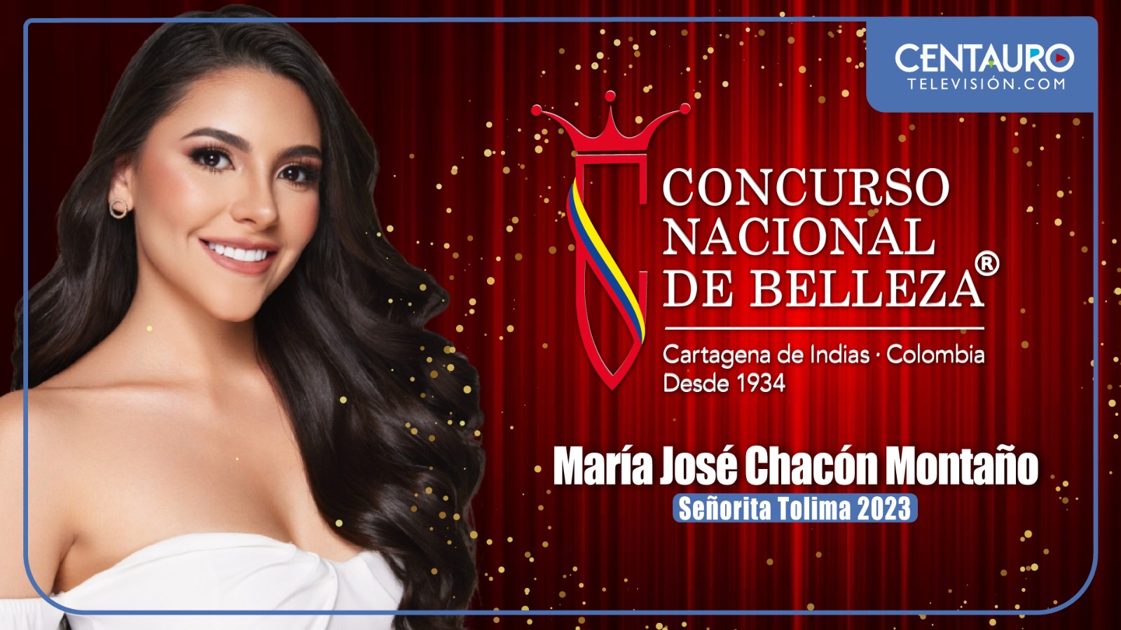 María José Chacón Montaño la representante al Reinado Nacional de Belleza  