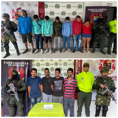 Desarticulada dos Grupos Delincuenciales Organizados, dedicados al narcotráfico en el norte del Tolima
