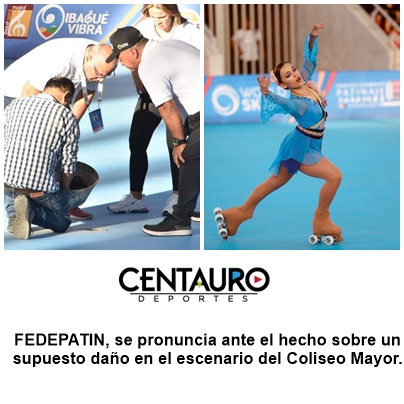 La federación colombiana de patinaje, se pronuncia ante el hecho sobre un supuesto daño en el escenario del Coliseo Mayor.