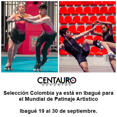 Selección Colombia ya está en Ibagué para el Mundial de Patinaje Artístico