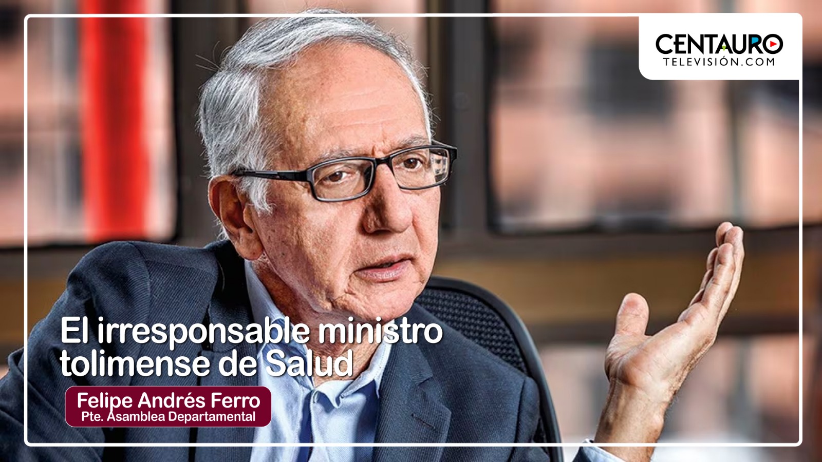 El irresponsable Ministro Tolimense de Salud