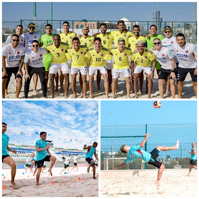 Colombia a horas de debutar en el mundial de fútbol playa