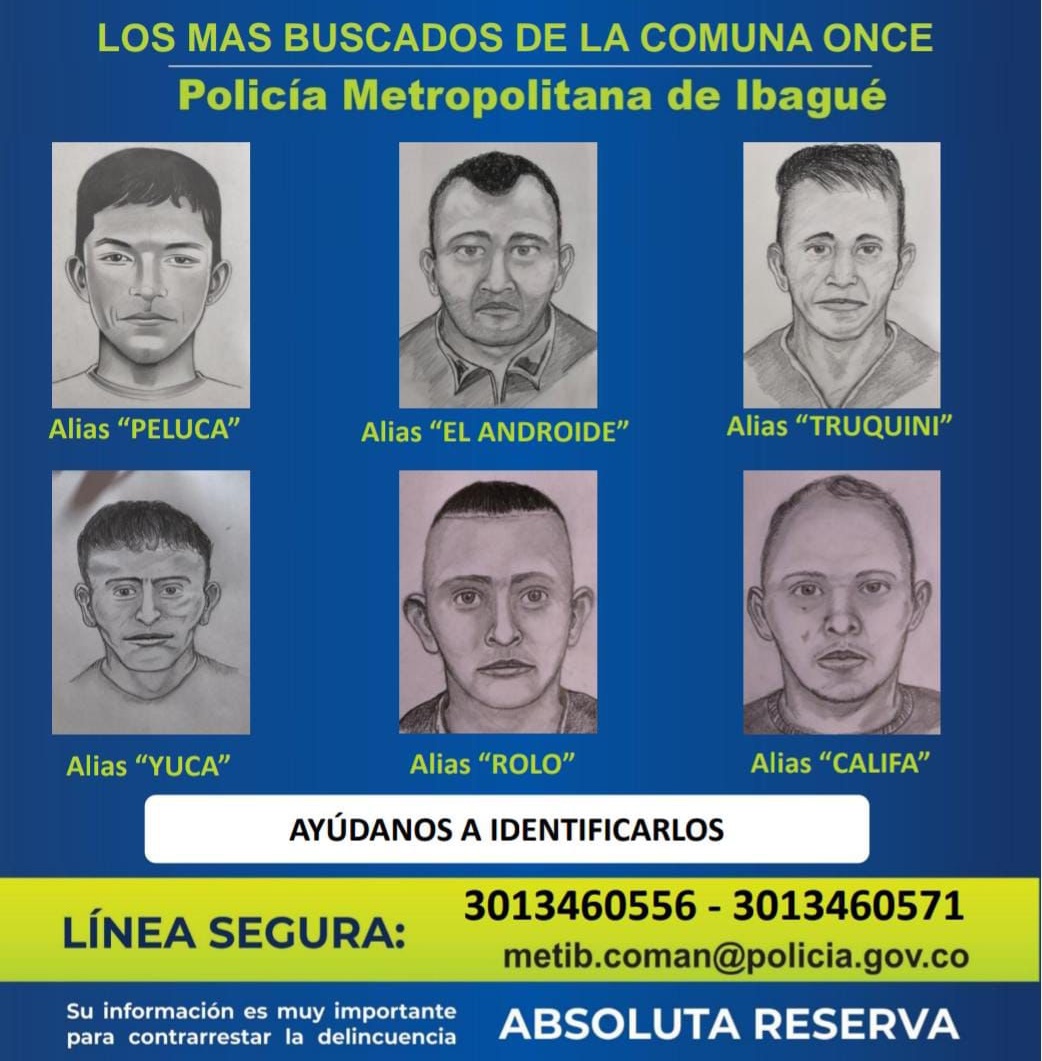 Estos son los delincuentes más buscados de la comuna 11