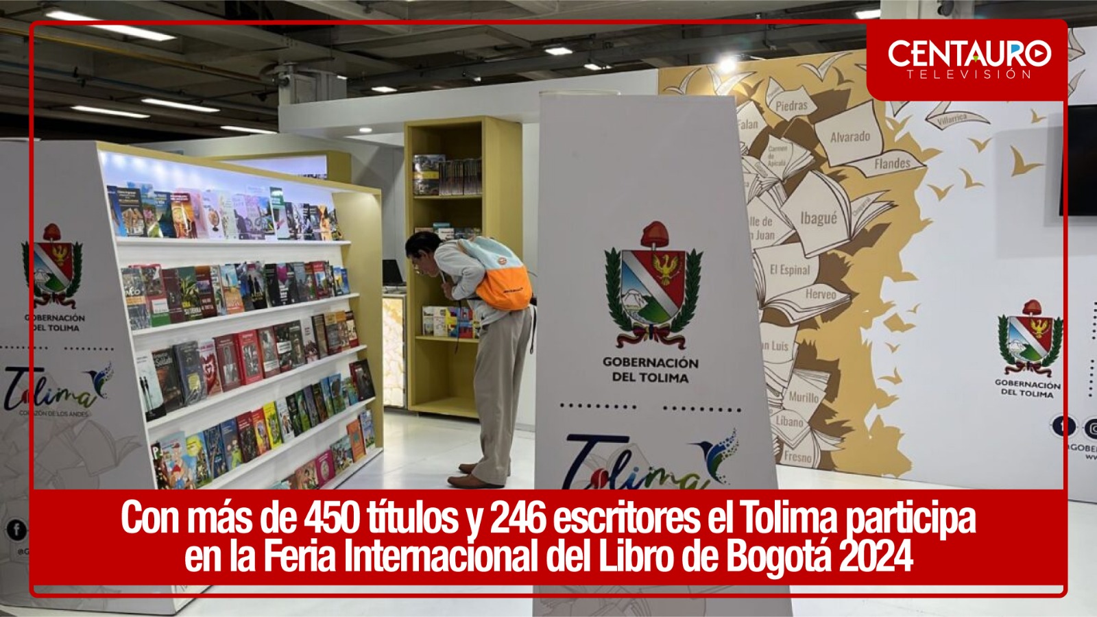 Con más de 450 títulos y 246 escritores, el Tolima participa en la Feria Internacional del Libro de Bogotá 2024