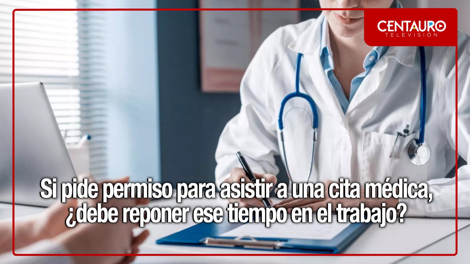 Si pide permiso para asistir a una cita médica, ¿debe reponer ese tiempo en el trabajo?