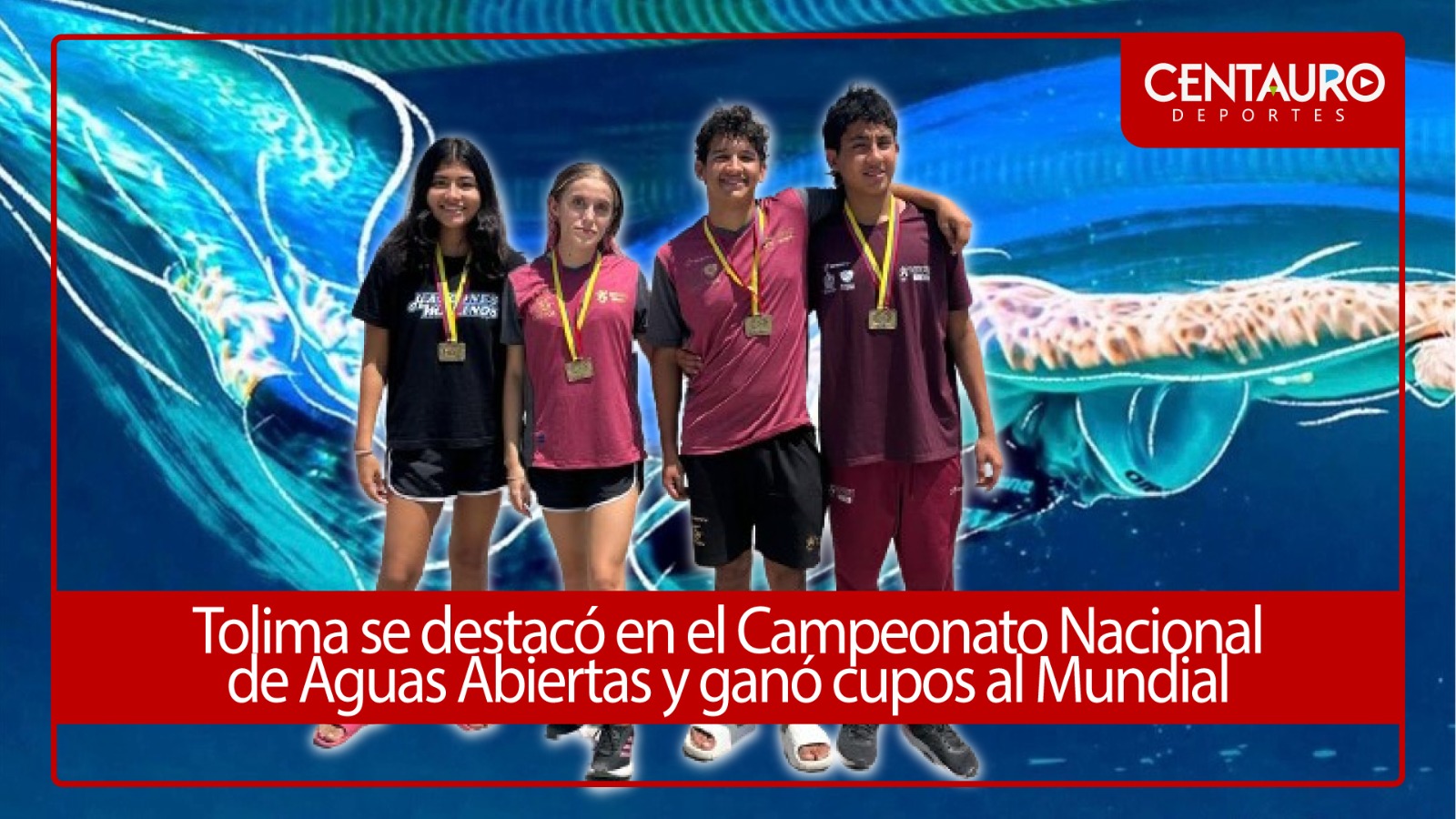 La delegación Vinotinto y Oro se destacó en el Campeonato Nacional de Aguas Abiertas y ganó cupos al Mundial