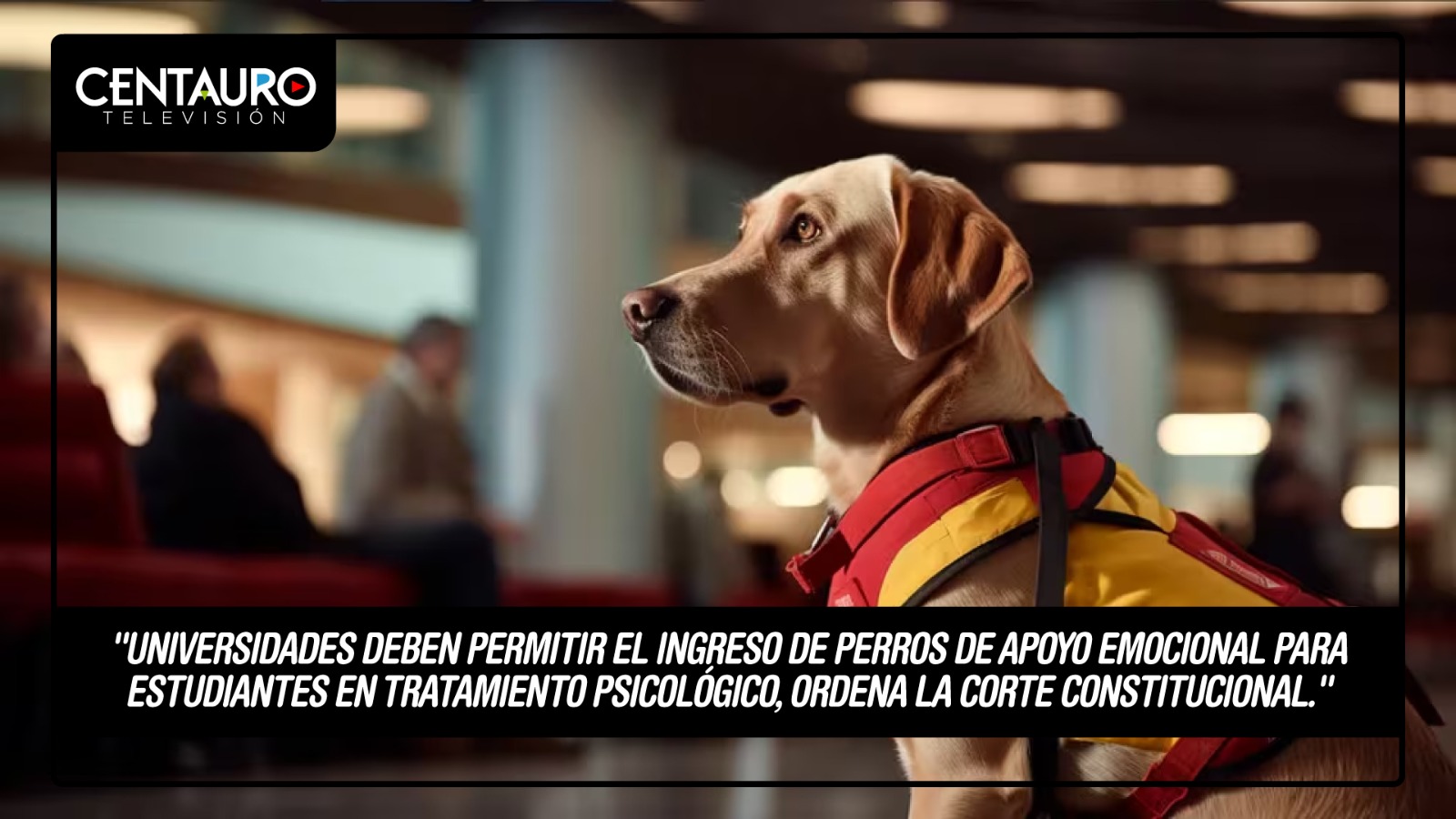 "Universidades deben permitir el ingreso de perros de apoyo emocional para estudiantes en tratamiento psicológico”.