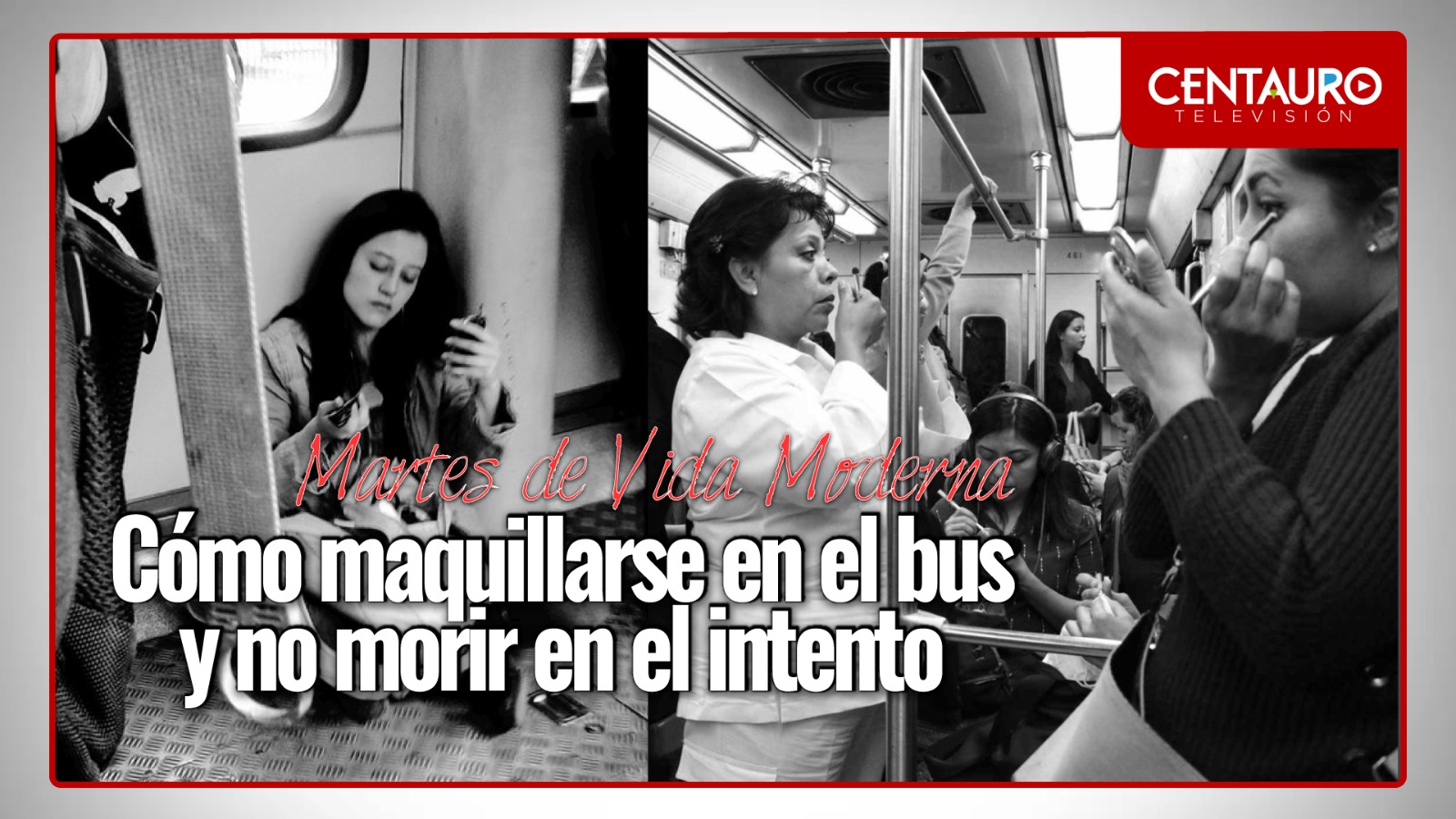 Cómo maquillarse en el bus y no morir en el intento