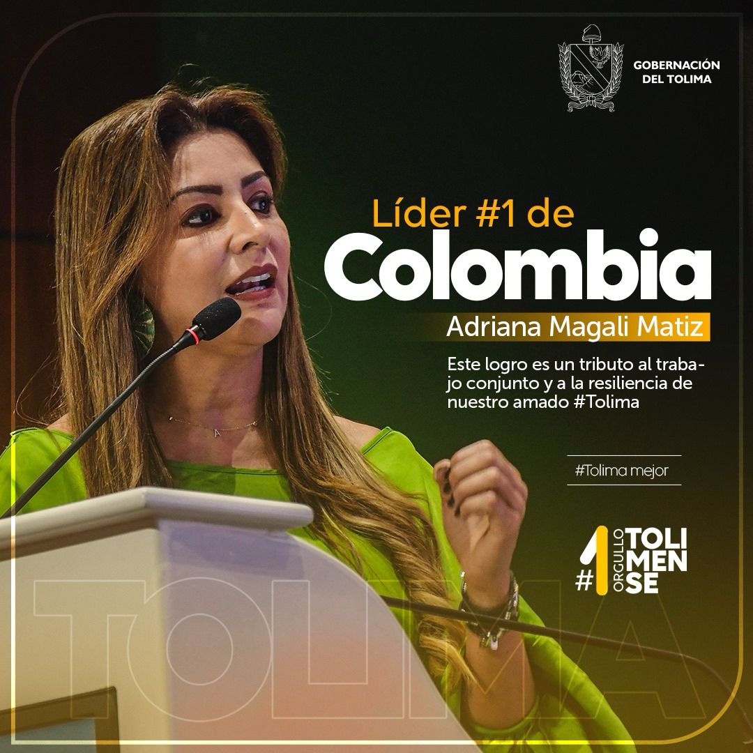 "Es la primera vez que un Gobernador del Tolima ocupa el primer lugar en la encuesta"
