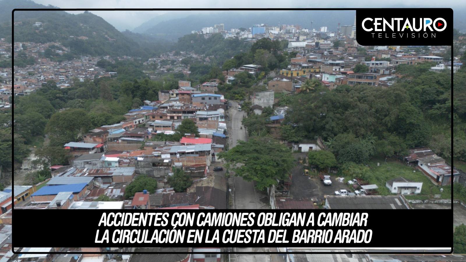 "Accidentes con camiones obligan a cambiar la circulación en la cuesta del barrio Arado"