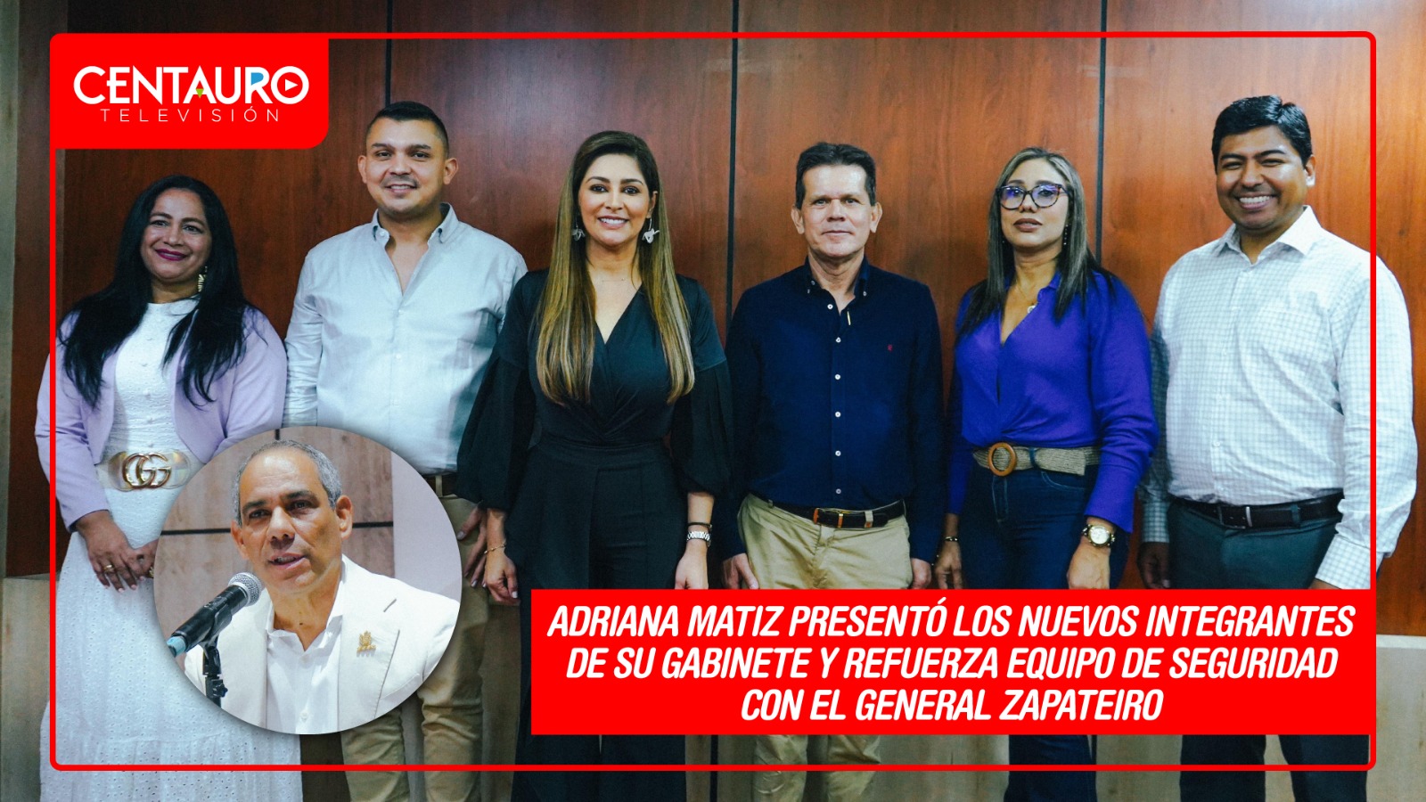 Adriana Matiz presentó los nuevos integrantes de su gabinete y refuerza equipo de seguridad con el general Zapateiro