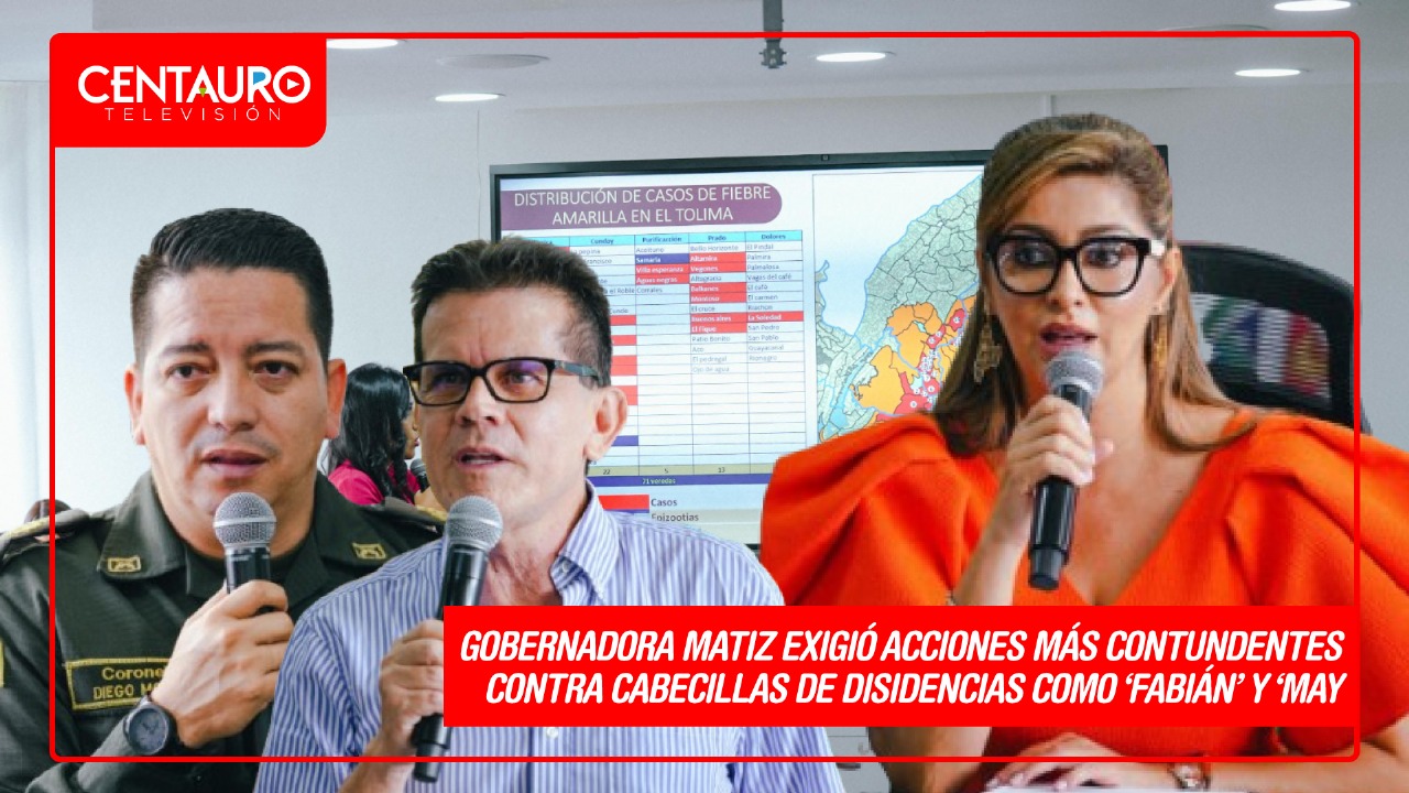 Gobernadora Matiz exigió acciones más contundentes contra cabecillas de disidencias como ‘Fabián’ y ‘May’