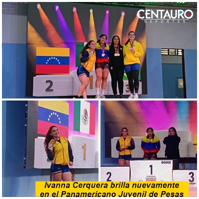 ¡Ivanna Cerquera brilla nuevamente en el Panamericano Juvenil de Pesas!