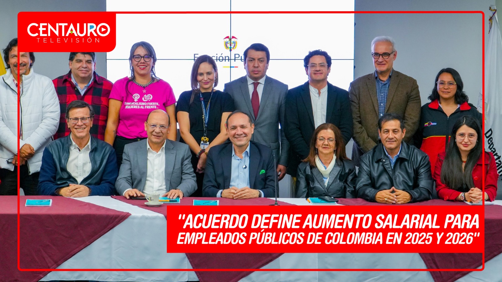 "Acuerdo define aumento salarial para empleados públicos de Colombia en 2025 y 2026"