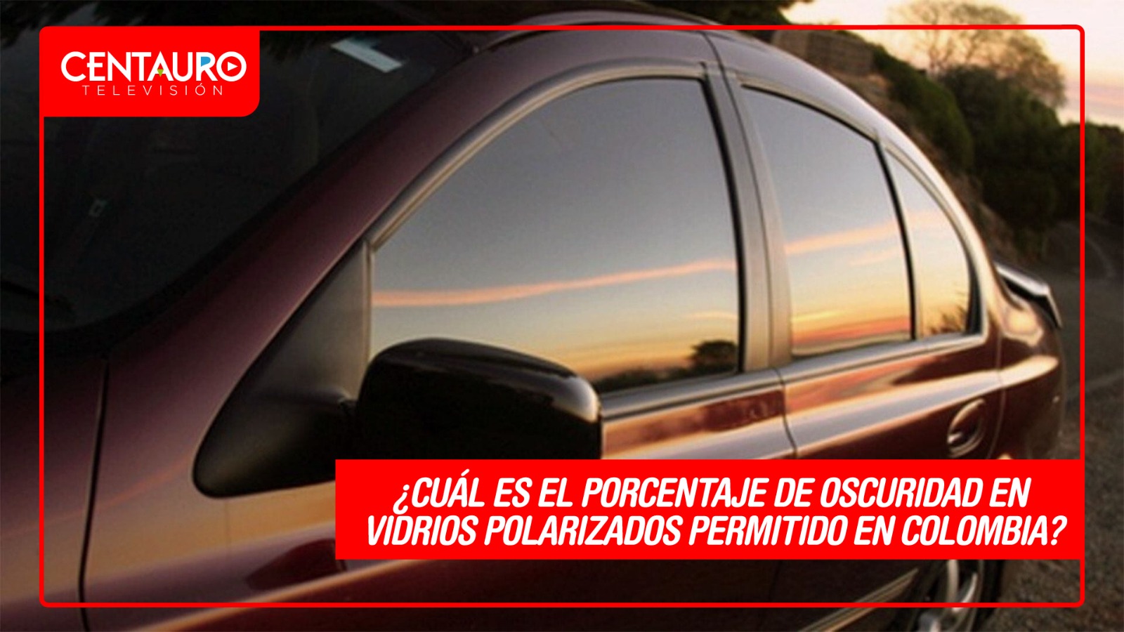 ¿Cuál es el porcentaje de oscuridad en vidrios polarizados permitido en Colombia?
