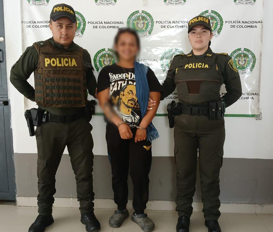 En Planadas, Policía Tolima captura a 'Ingris' por concierto para delinquir, destinación ilícita y tráfico de estupefacientes."