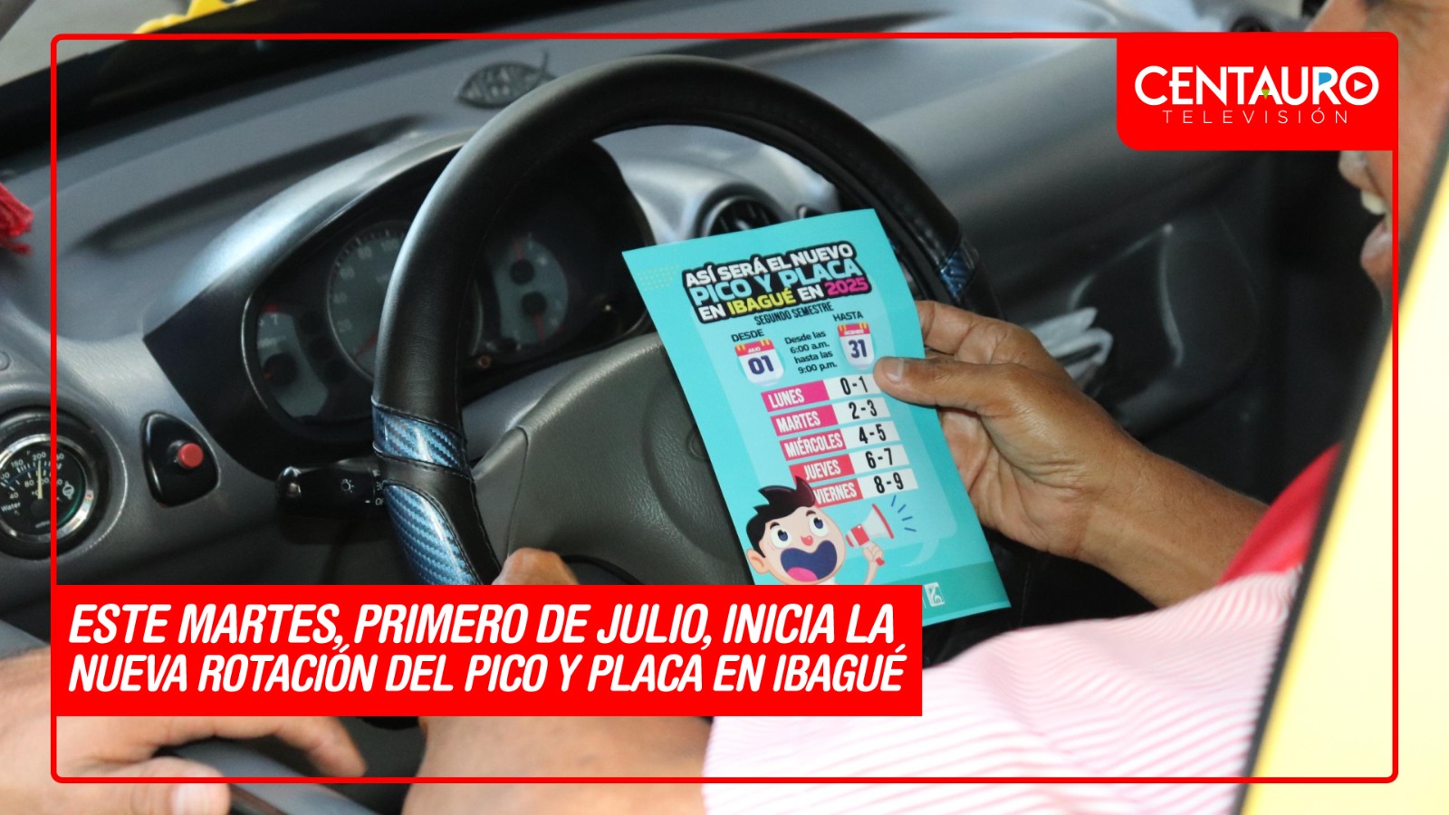 Hoy martes, primero de julio, inicia la nueva rotación del pico y placa en Ibagué