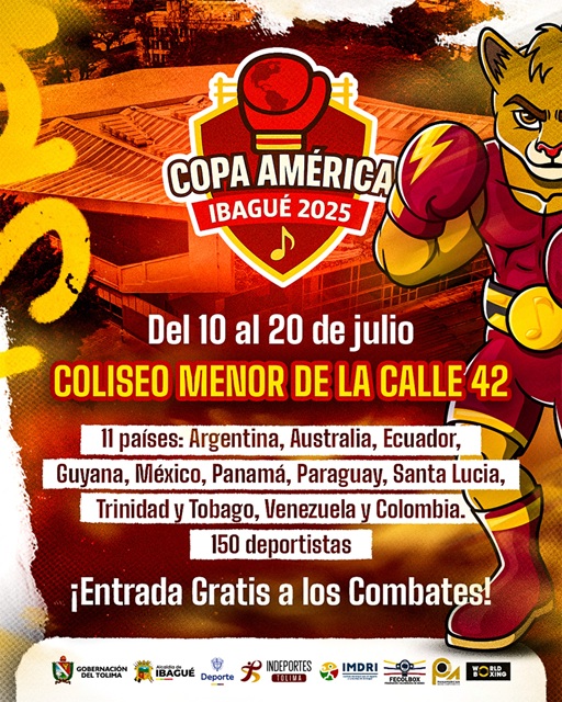 Gancho del boxeo tolimense en la retina internacional, gracias a la Copa América